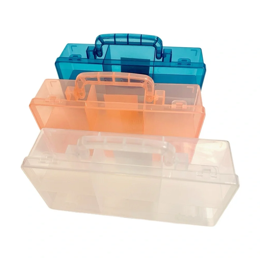 Target Bullseyes Playground Plastic Snackle Boxes Set Pink, Clear & Blue